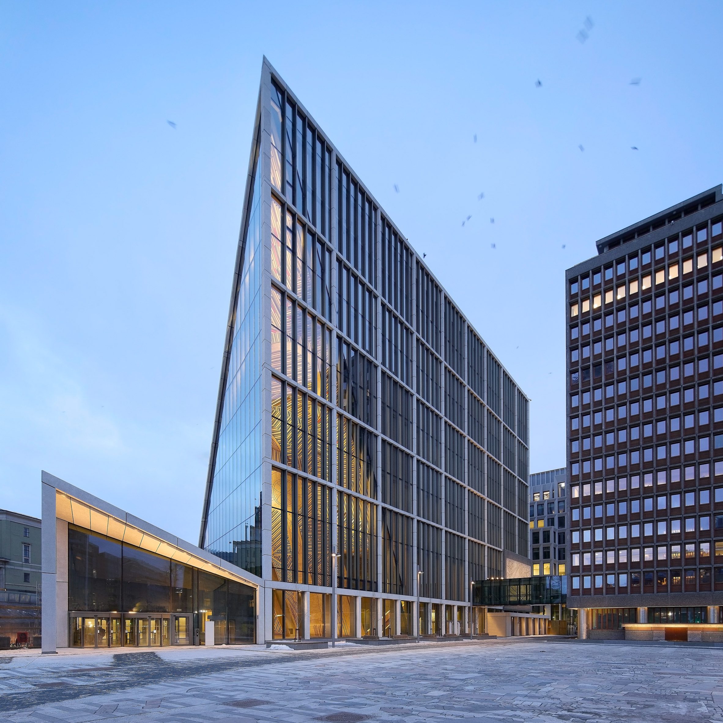 奥斯陆新政府区一期落地：‘开放又安全’开始成为政治建筑的新设计命题